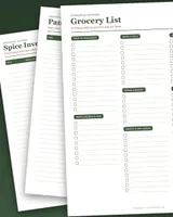 Cover of Grocery List Printable
